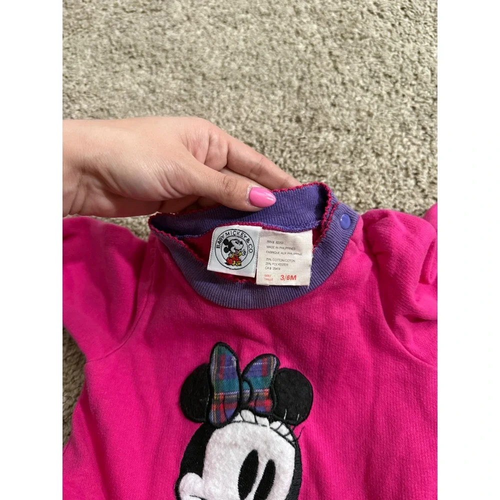 Vintage Disney Mickey & Co‎ Minnie Mouse Romper Jumpsuit 3-6M